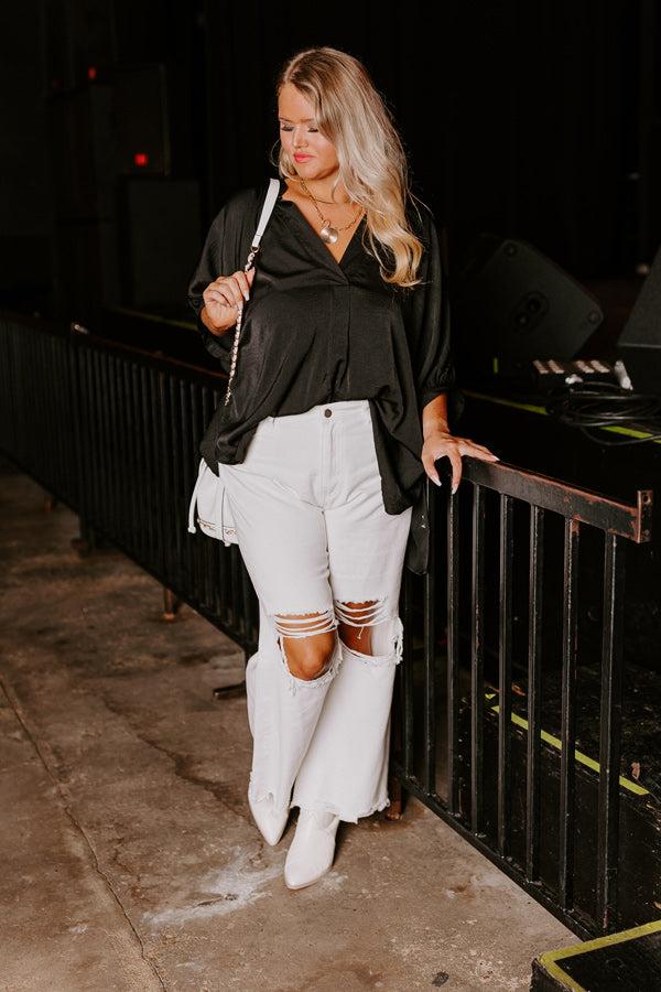 Impressions New To Town Shift Top In Black Curves