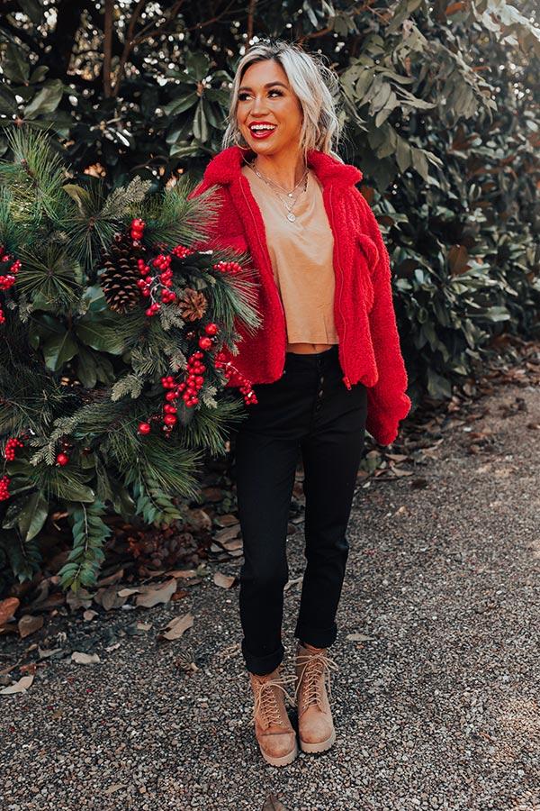 Impressions Newly Obsessed Crop Top In Camel