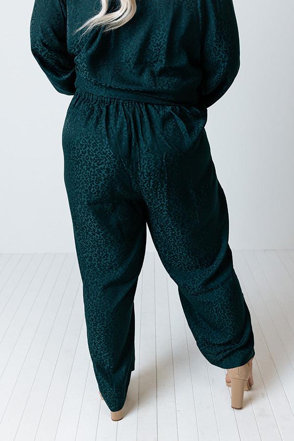 Impressions No Secrets Leopard Pants Curves