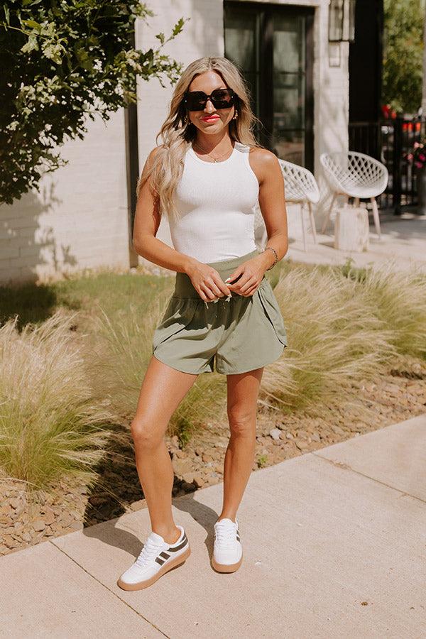 Impressions Not Your Basic Ribbed Top In White