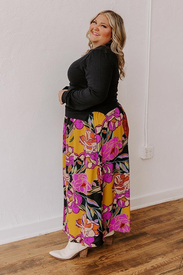 Impressions Novel Romance Floral Maxi Dress Curves