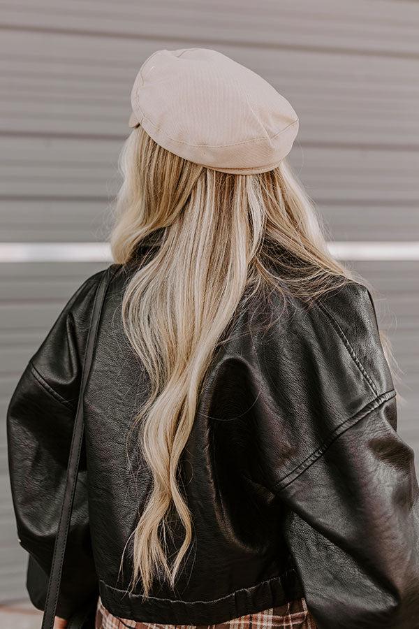 Impressions NYC Bound Cabbie Hat In Warm Taupe