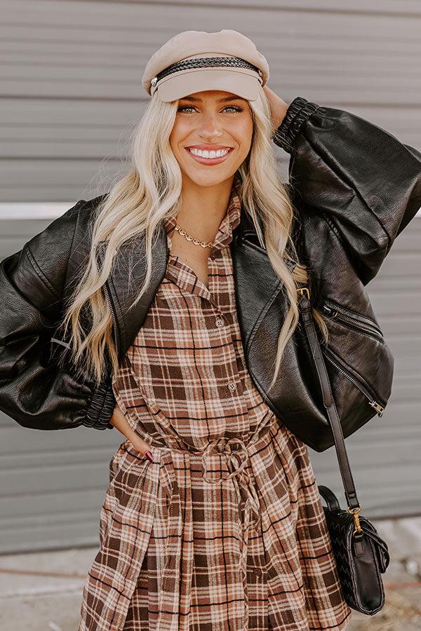 Impressions NYC Bound Cabbie Hat In Warm Taupe