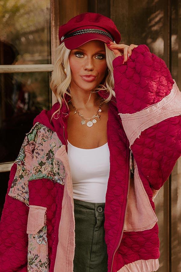 Impressions NYC Bound Cabbie Hat In Wine