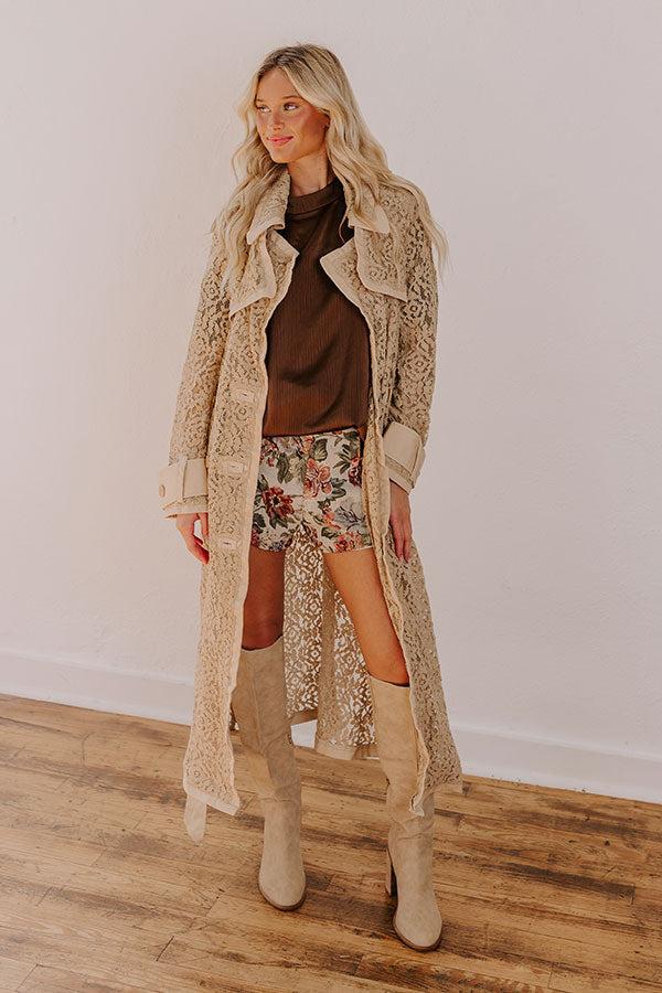 Impressions NYC Catwalk Lace Trench Coat