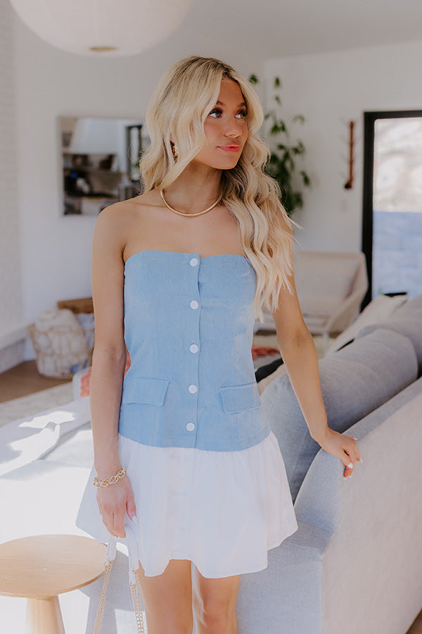 Impressions NYC Fashion Week Chambray Mini Dress