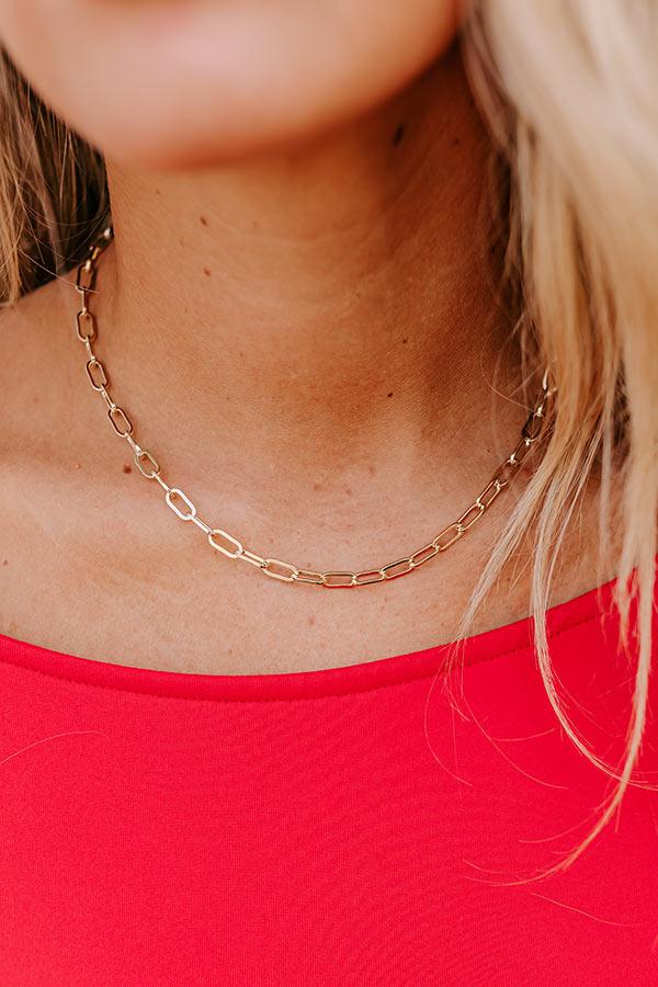 Impressions NYC Ready Link Necklace In Gold