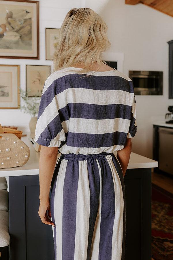 Impressions Ocean Front Views Stripe Top