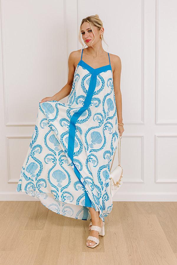 Impressions Oceanside Bliss Floral Maxi Dress