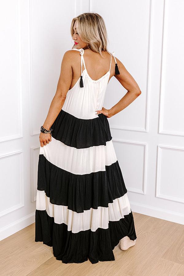 Impressions Oceanside Bliss Tiered Maxi Dress