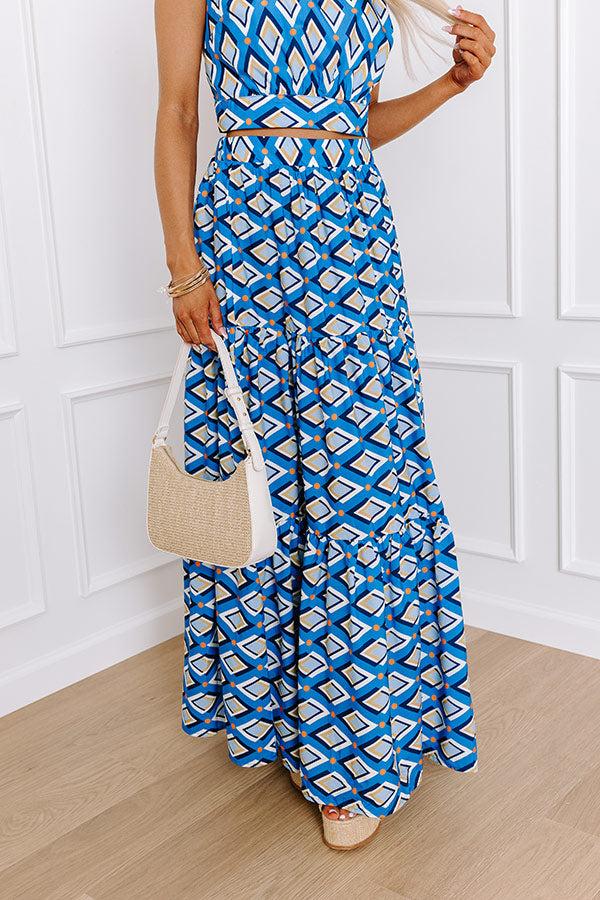 Impressions Oceanside Brunch High Waist Maxi Skirt