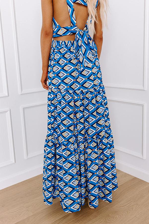 Impressions Oceanside Brunch High Waist Maxi Skirt