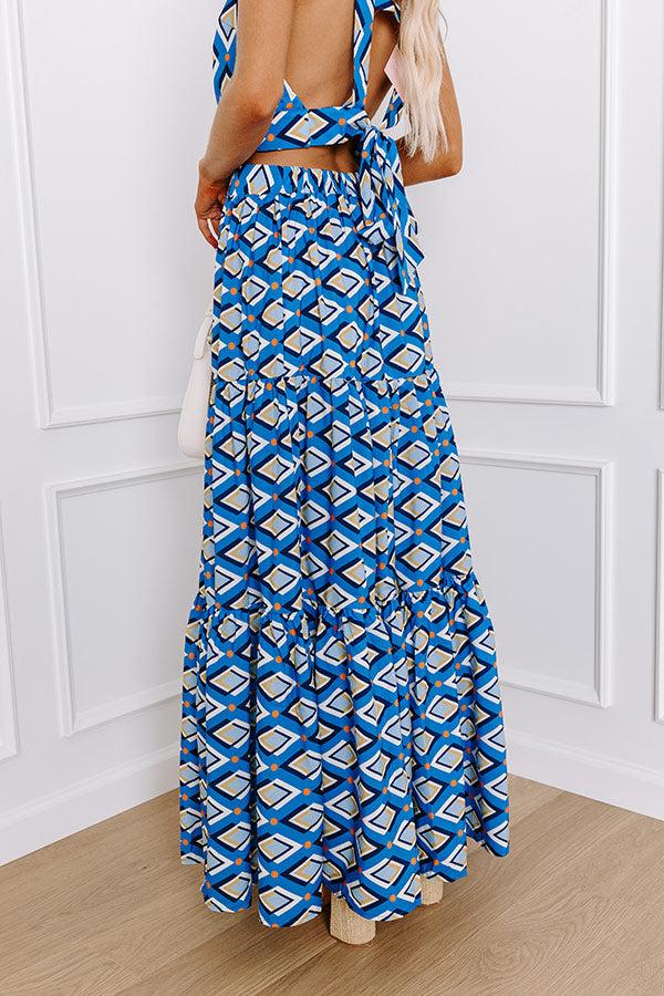 Impressions Oceanside Brunch High Waist Maxi Skirt