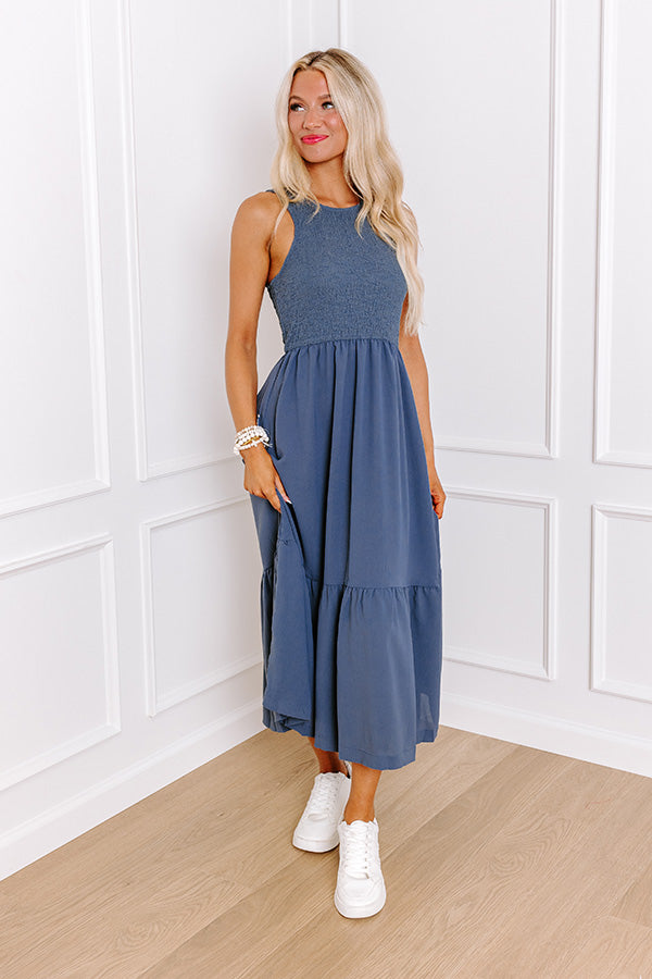 Impressions Oceanside Brunch Smocked Midi