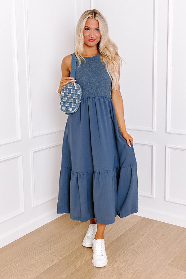 Impressions Oceanside Brunch Smocked Midi