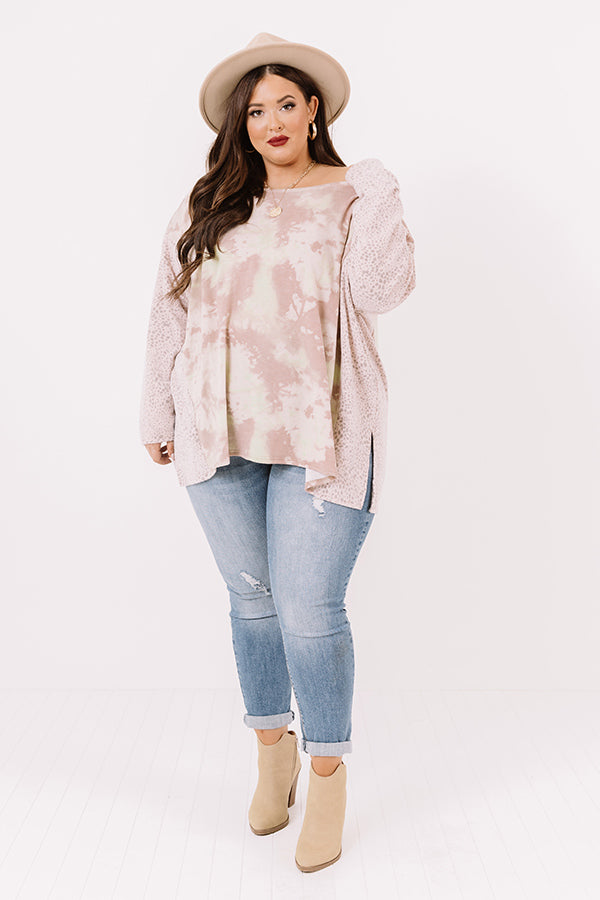 Impressions Off We Go Tie Dye Shift Top Curves