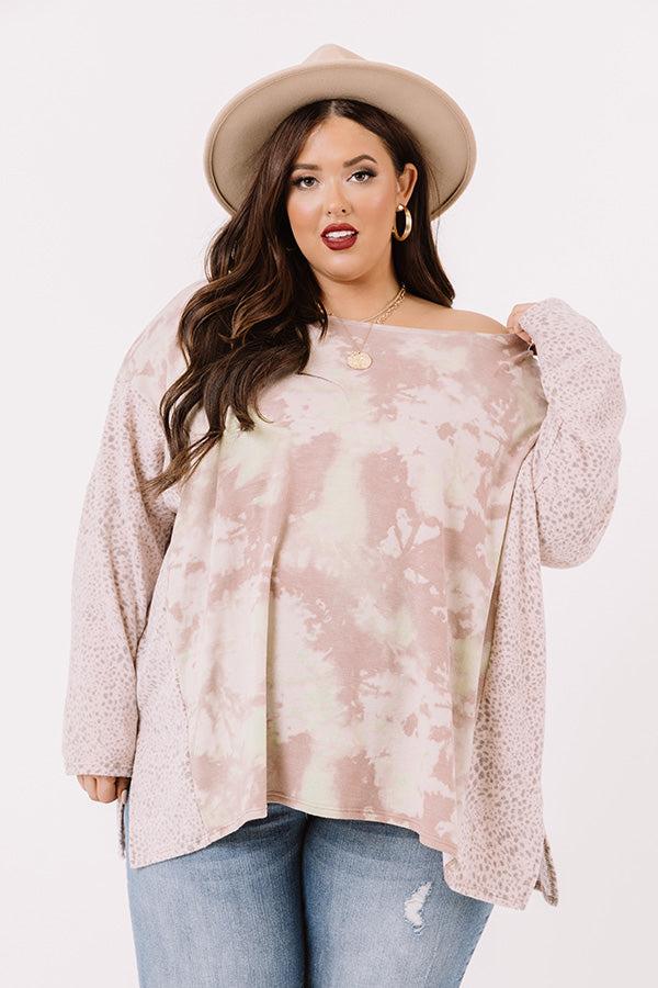 Impressions Off We Go Tie Dye Shift Top Curves