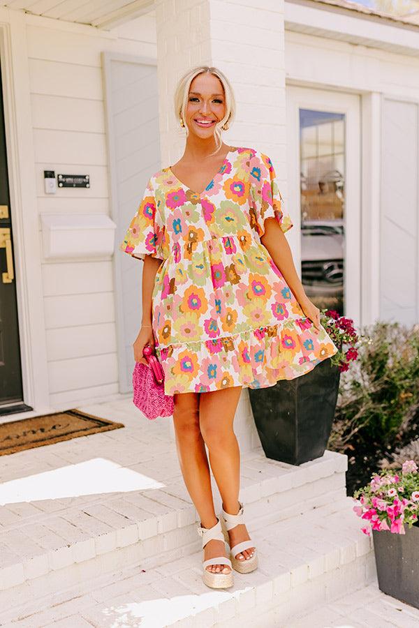 Impressions Oh Happy Days Floral Mini Dress