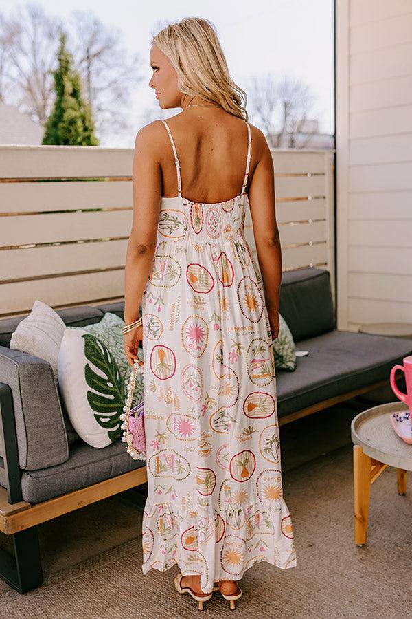 Impressions On Holiday Maxi Dress In White