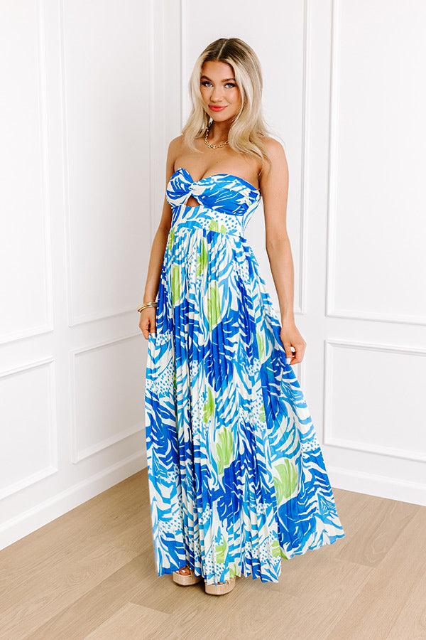 Impressions On Vacay Time Pleated Jumpsuit