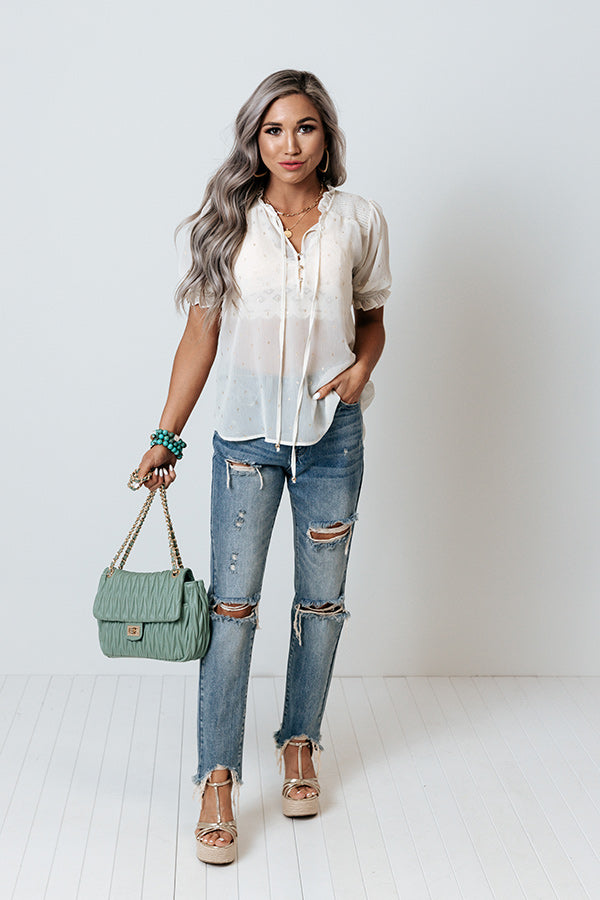 Impressions One To Remember Shift Top In White