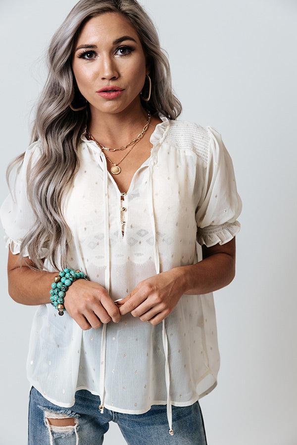 Impressions One To Remember Shift Top In White