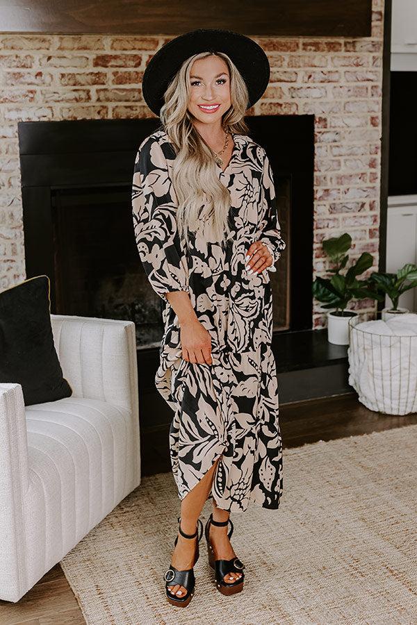 Impressions One Way Ticket Floral Midi