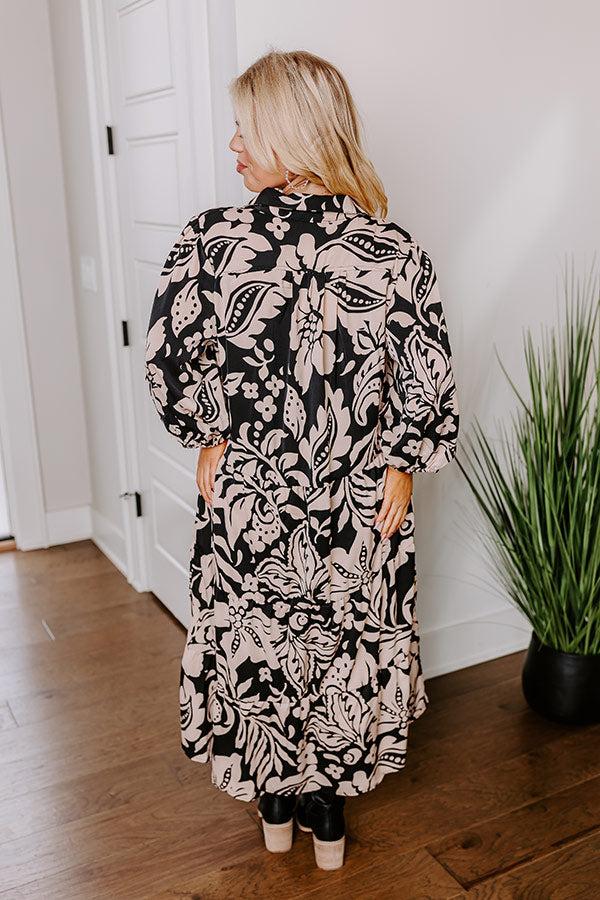 Impressions One Way Ticket Floral Midi Curves