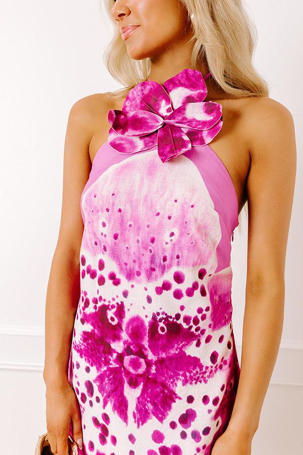 Impressions Orchid Daydream Floral Mini Dress
