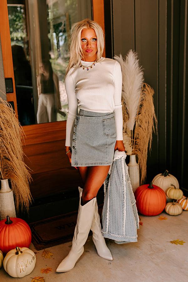 Impressions Original Dream Knit Top In White