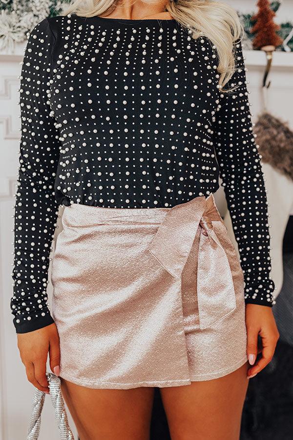 Impressions Over The Edge Metallic Skort