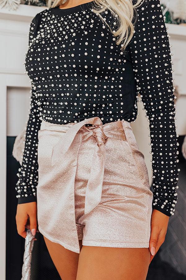 Impressions Over The Edge Metallic Skort