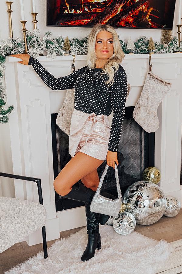 Impressions Over The Edge Metallic Skort