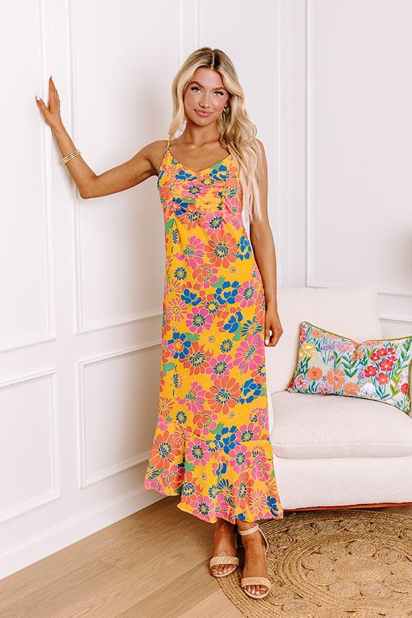 Impressions Over The Ocean Floral Midi