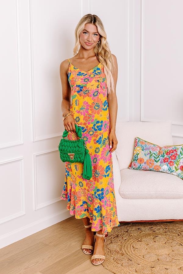 Impressions Over The Ocean Floral Midi