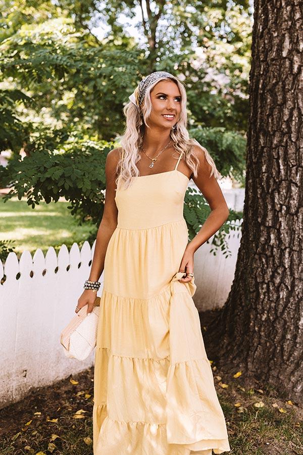 Impressions Papaya Kisses Maxi In Primrose Yellow