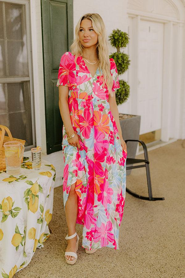 Impressions Paradise Garden Floral Maxi Dress
