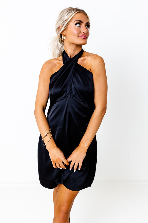Impressions Paraisian Perfection Satin Mini Dress