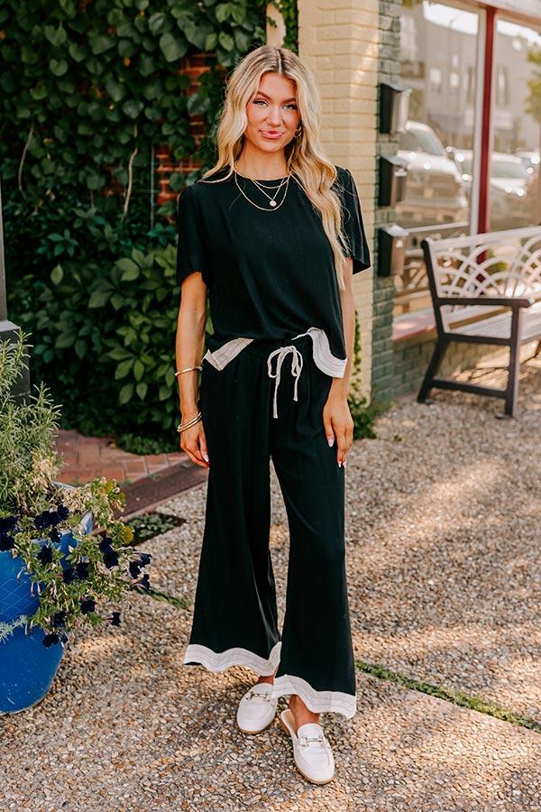 Impressions Paris Cafe Linen-Blend Top