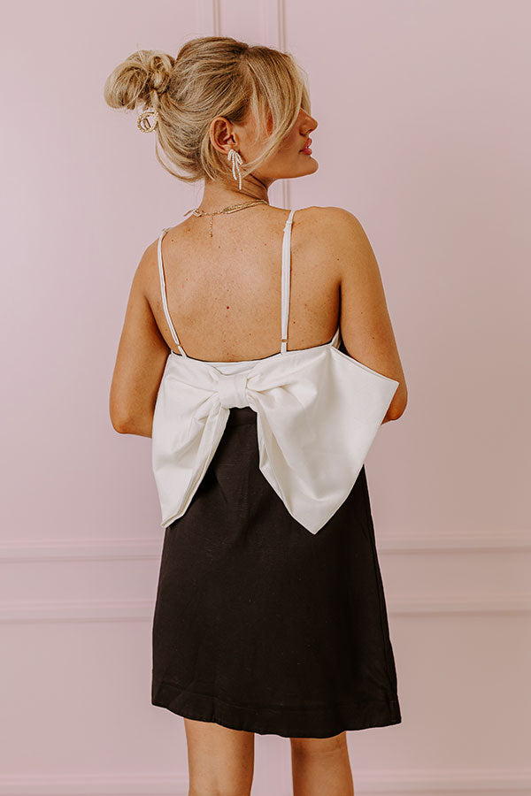 Impressions Paris Streets Linen-Blend Dress