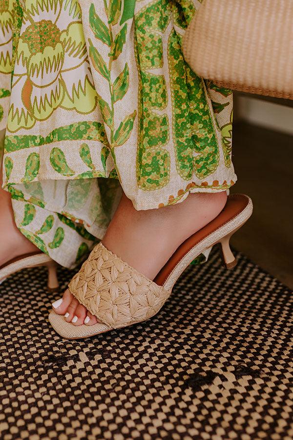 Impressions Party In Paradise Raffia Woven Heel