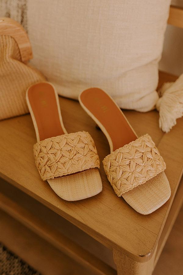 Impressions Party In Paradise Raffia Woven Heel