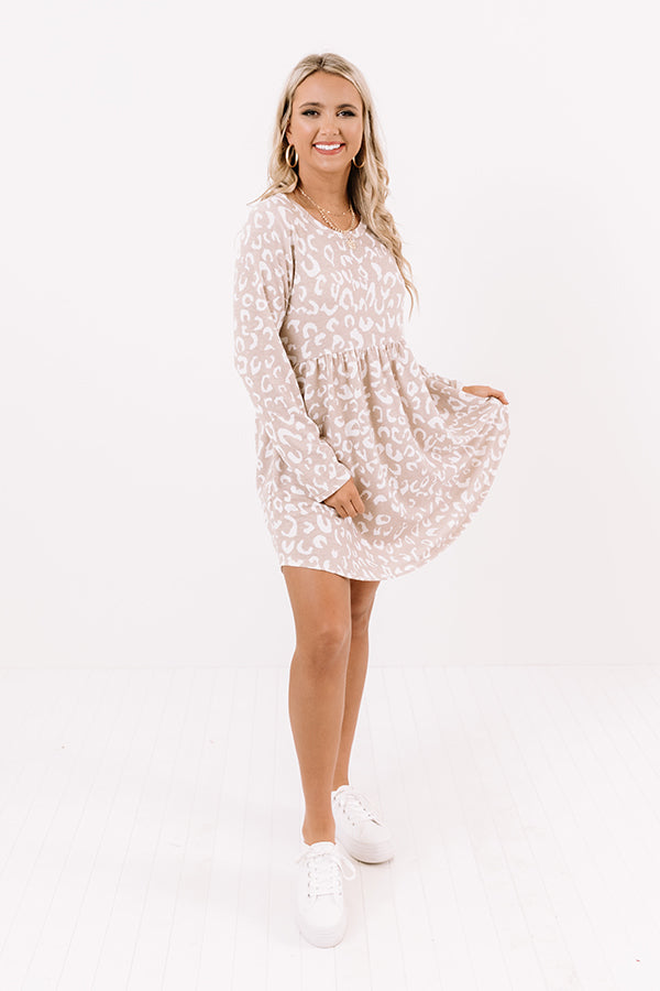 Impressions Pass The Cider Leopard Shift Dress