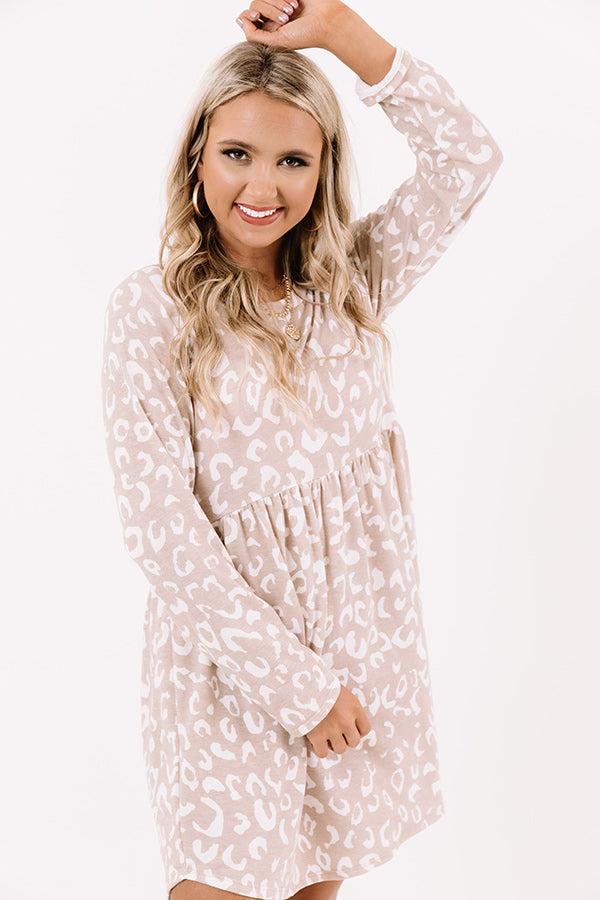 Impressions Pass The Cider Leopard Shift Dress