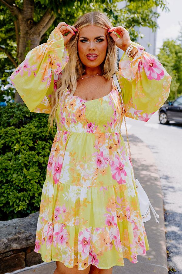 Impressions Passport Needed Floral Dress Curves