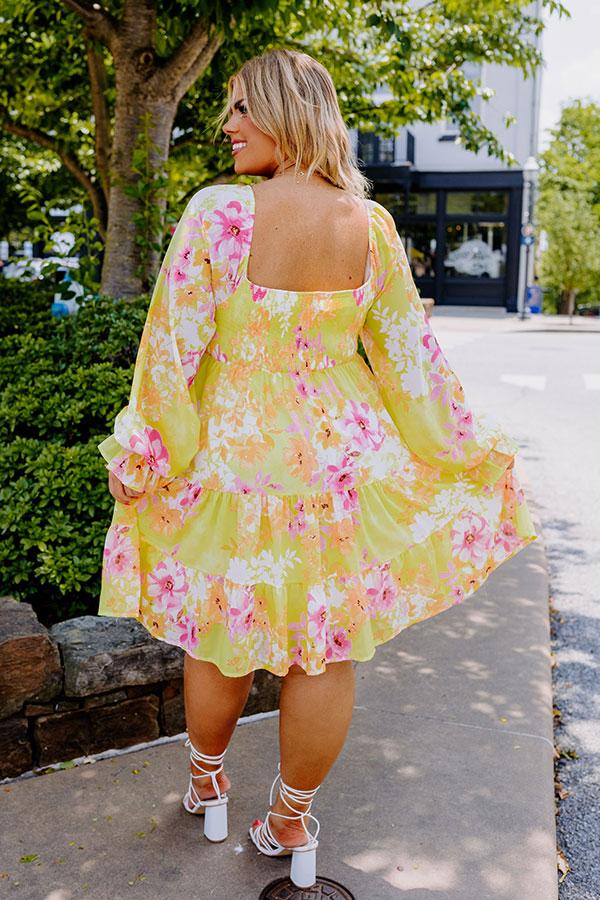 Impressions Passport Needed Floral Dress Curves
