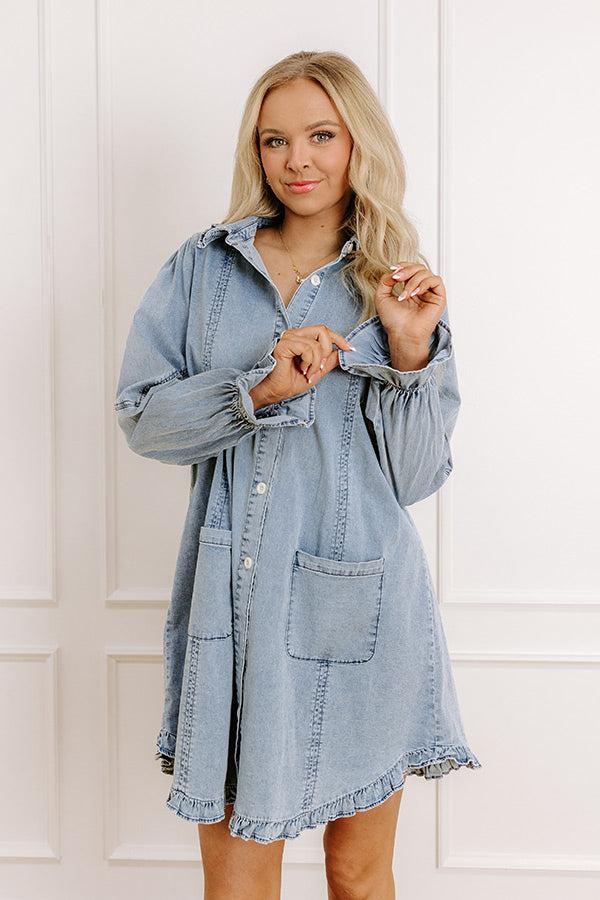 Impressions Pastry Shop Cutie Denim Mini Dress