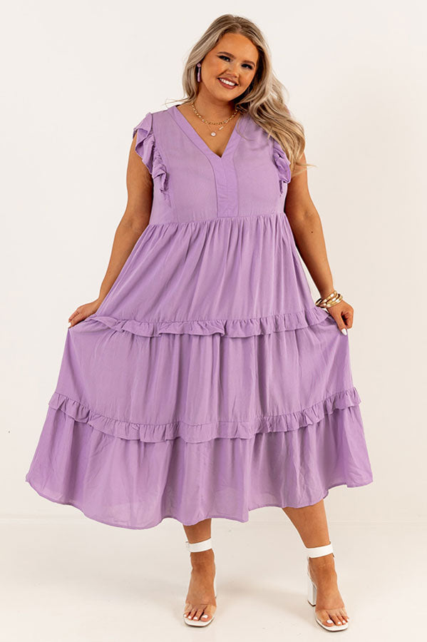 Impressions Patio Days Midi In Lavender Curves