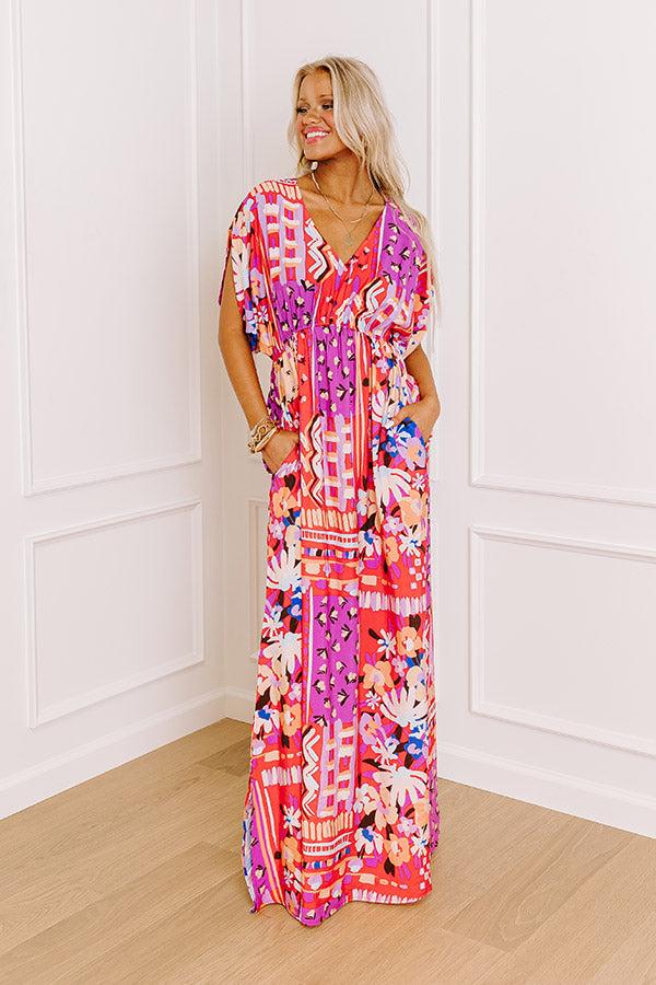Impressions Peace And Petals Maxi Dress