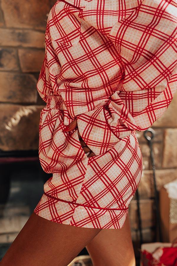 Impressions Peaceful Pause Pajama Shorts In Pink